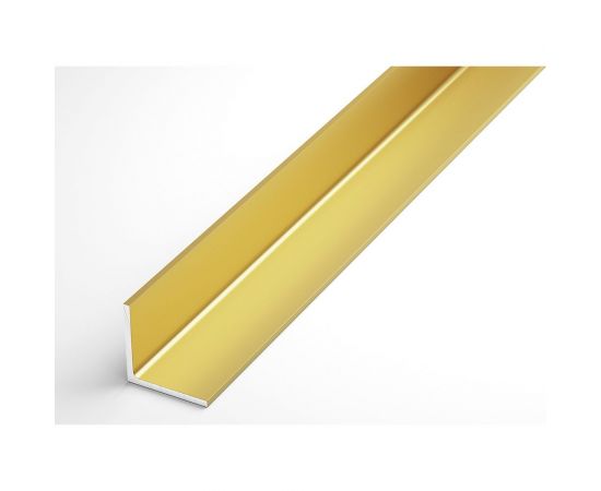 Профиль уголок ГОСТ декор Лука 20x20x1,5 мм, 2,7 м, анодированный, Золото УТ000011880 – изображение 2