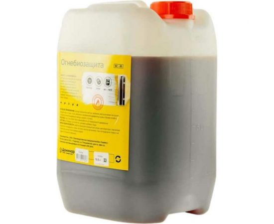 Огнебиозащита для древесины Доминар цветная БС 83 10 л, 2 группа Y20834 – изображение 2