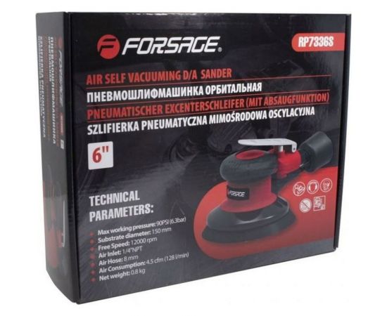 Пневмошлифовальная орбитальная машинка Forsage F-RP7336S 50343 – изображение 2