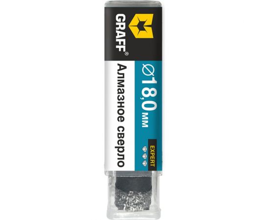 Алмазное трубчатое сверло по керамограниту и плитке Expert 18 мм GRAFF 791880 – изображение 2