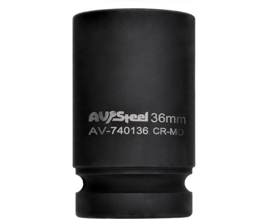 Головка ударная шестигранная удлиненная (36 мм; 1DR) AV Steel AV-740136 – изображение 2