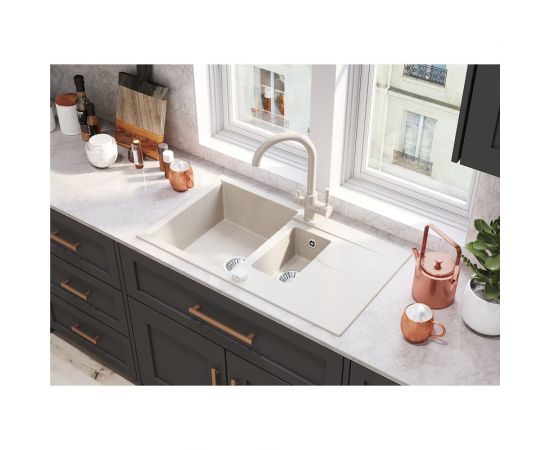 Кухонная мойка Polygran BRIG-870 (№16 Черный) 627383 – изображение 2