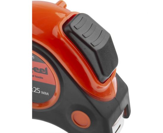 Рулетка, обрезиненный корпус 7.5мх25мм с автостопом AV Steel AV-971775 – изображение 3