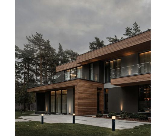 Садово-парковый светильник FERON с датчиком освещенности/движения, 230V E27, DH0207, черный (столб) 11683 – изображение 3