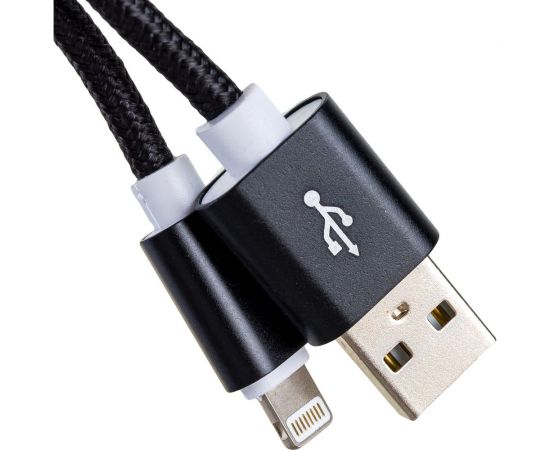 Дата-кабель AKAI USB 2.0 8-pin Apple Lightning черный CE-604B – изображение 3