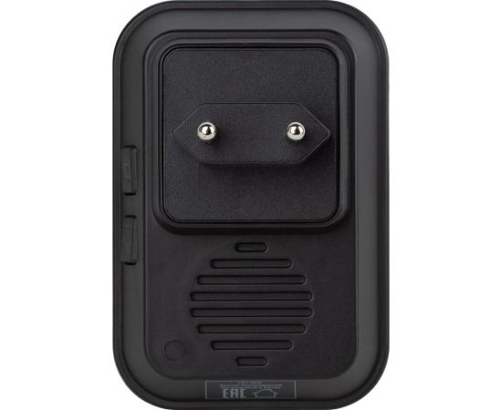 Дверной звонок ЭРА С97 беспроводной, от сети, черный, 60 мелодий Б0054086 – изображение 4