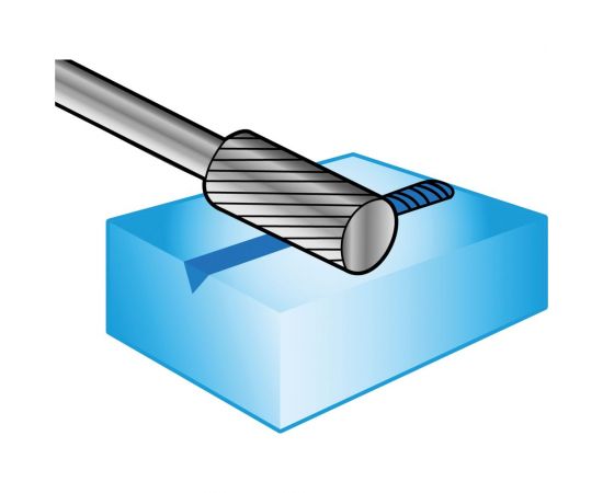 Борфреза твердосплавная NORGAU форма A (8x20 мм; хвостовик 6 мм) 077105080 – изображение 5