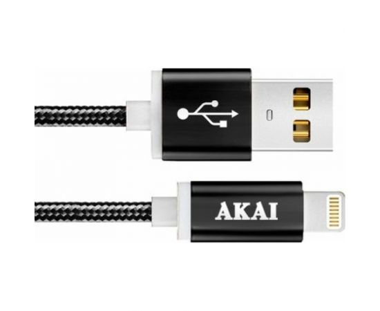 Дата-кабель AKAI USB 2.0 8-pin Apple Lightning черный CE-604B – изображение 6