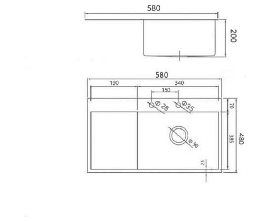 Кухонная мойка GERHANS K35848B-R – изображение 6