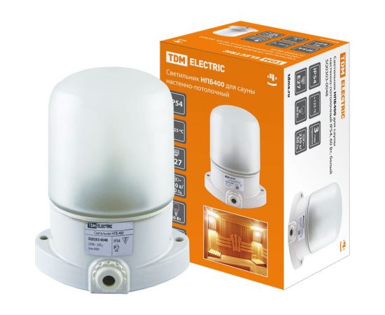 Светильник для сауны белый TDM НПБ400 SQ0303-0048 – изображение 10