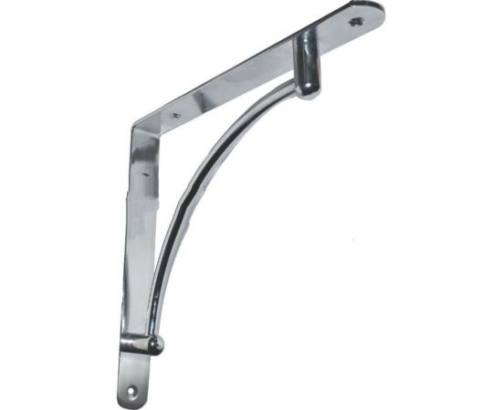 Арочный вогнутый кронштейн MFK-TORG 220х220 хром 73025 К-39 