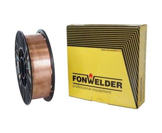 Проволока сварочная ER 70S-6 0.8 мм, 5 кг Fonwelder 105550-F 