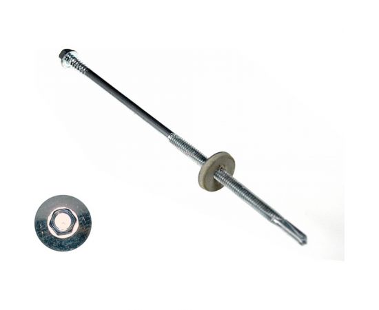 Саморез для сэндвич-панелей КРЕП-КОМП 6.3/5.5х160 550 шт. сспк160 