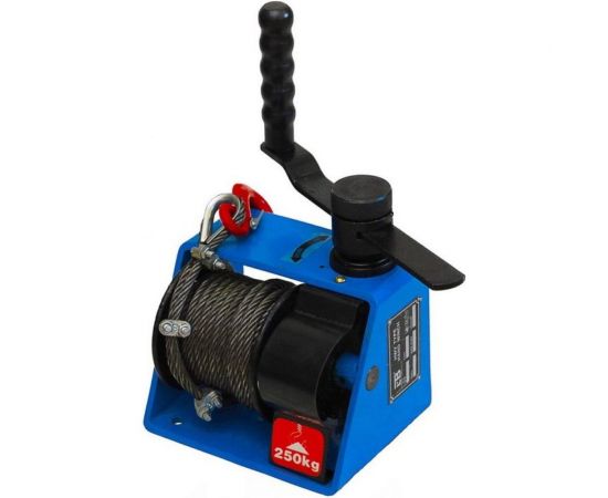 EURO-LIFT Лебедка ручная с червячным редуктором VS-1000, г/п 1000 кг. канат 35м. 00009338 