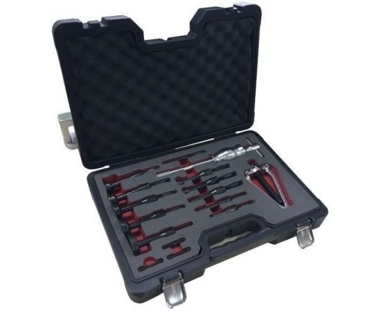 Набор съемников внутренних подшипников цанговый с обратным молотком Forsage 16пр. (8-58мм), в кейсе Premium F-916T1D 