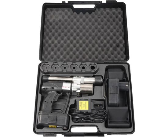 Зубр Пресс-инструмент ""ШиреФит"" электрический для развальцовки труб, в пластиковом кейсе, 14-32мм 51615 