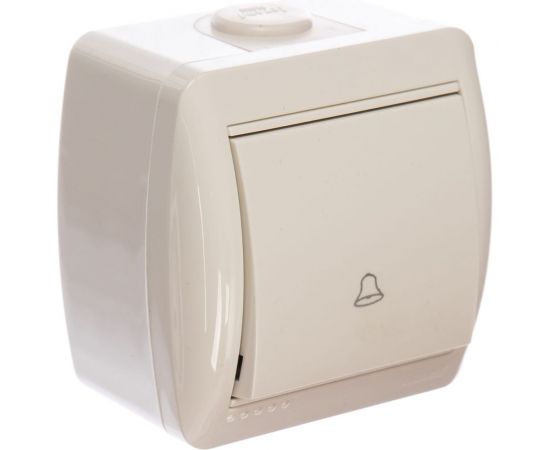 Кнопка звонка Lezard, NATA, белый, 710-0200-103 