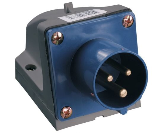 Стационарная вилка IEK 513 2Р+РЕ 16А 220В IP44 PSR51-016-3 