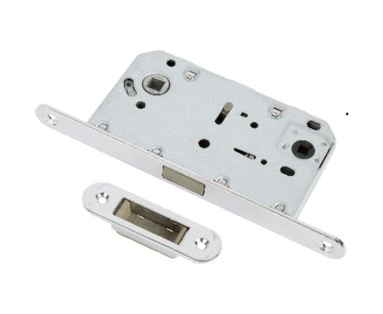 Сантехническая защелка с пластиковой ответной планкой RENZ (хром блестящий; магнитная; 1 шт) INLBM 5096 pl C 