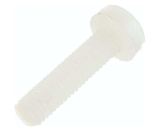 Винт с цилиндрической головкой со шлицем DINFIX DIN 84, полиамид (пластик), M3x12, 10 шт. 00-00001485 – изображение 2