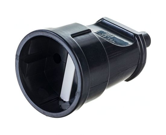 Кабельная розетка Пан Электрик б/з 16А 250В ABS-пластик,черная 24206 2 – изображение 2