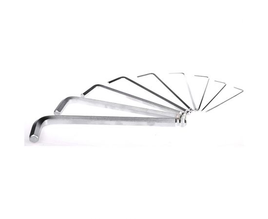 Набор шестигранных ключей МастерАлмаз с шаром, экстрадлинные, 9 шт, 1,5-10 мм 10501040 – изображение 2