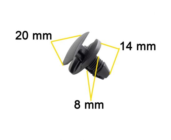 Автокрепеж для Citroen/Peugeot/Renault 10 шт 856553 КрепАвто 1549 – изображение 2