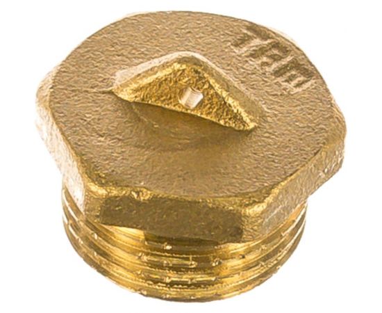 Заглушка в трубу Terma 1/2 латунь TRm 06309 42255 – изображение 2