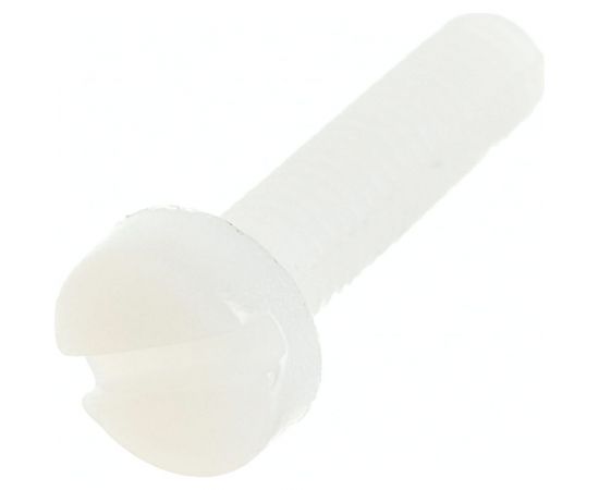 Винт с цилиндрической головкой со шлицем DINFIX DIN 84, полиамид (пластик), M3x12, 10 шт. 00-00001485 – изображение 3