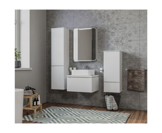 MIXLINE Зеркало шкаф ""ВИКТОРИЯ"" 600*800 ШВ левый, сенсорный выкл, светодиодная подсветка 547258 – изображение 3