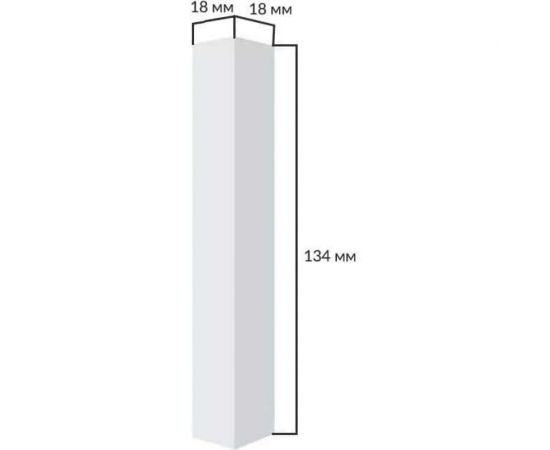 Соединительный элемент для плинтуса Cosca Decor белый под покраску, 6 шт., МДФ СПБ074662 – изображение 4