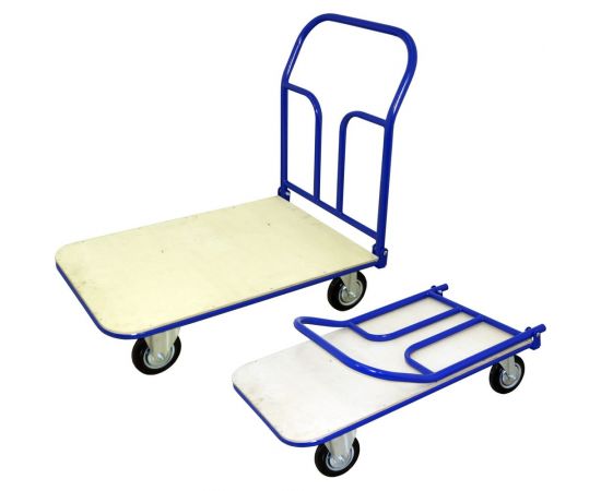 Тележка RUSKLAD платформенная со складной ручкой (система складывания ручки - педаль) ТПСР 5 ФЛ П (700x1200) – изображение 4