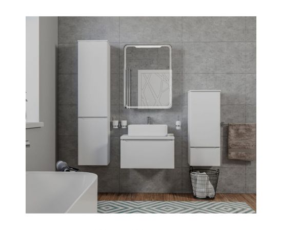 MIXLINE Зеркало шкаф ""ВИКТОРИЯ"" 600*800 ШВ левый, сенсорный выкл, светодиодная подсветка 547258 – изображение 4