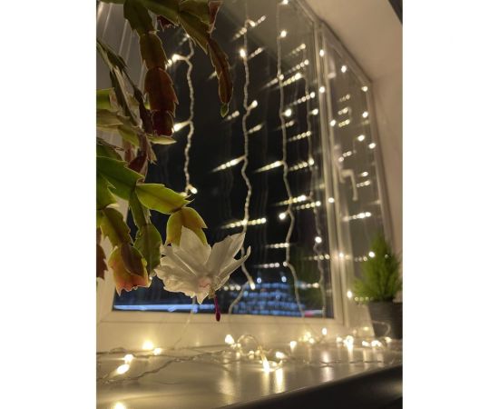 Гирлянда ЭРА ENOZ2B Дождь, занавес, 1мх2м, теплый свет, 96 LED, 24V, IP44 Б0041908 – изображение 4