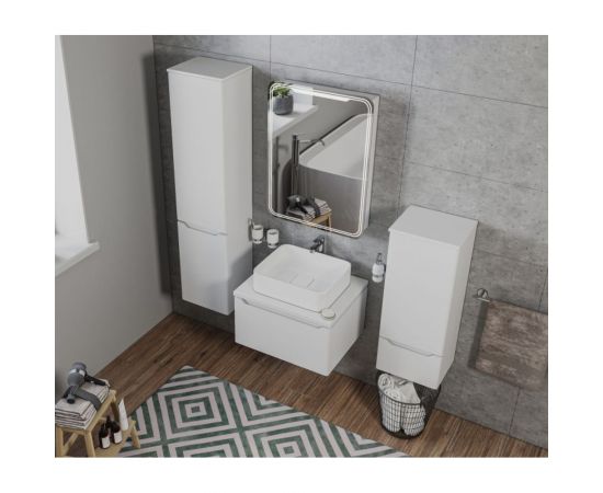 MIXLINE Зеркало шкаф ""ВИКТОРИЯ"" 600*800 ШВ левый, сенсорный выкл, светодиодная подсветка 547258 – изображение 5