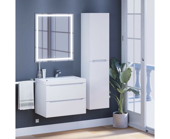 Подвесная тумба с раковиной uperwood Tanos 70 см, белая 291020226 – изображение 6