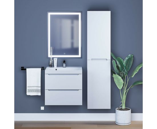 Подвесная тумба с раковиной uperwood Tanos 60 см, белая 291020225 – изображение 7