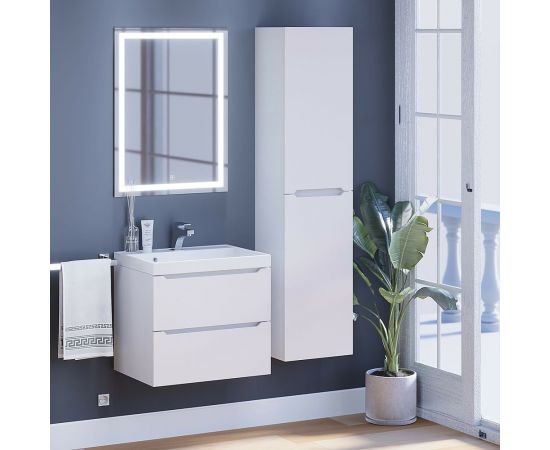 Подвесная тумба с раковиной uperwood Tanos 60 см, белая 291020225 – изображение 9