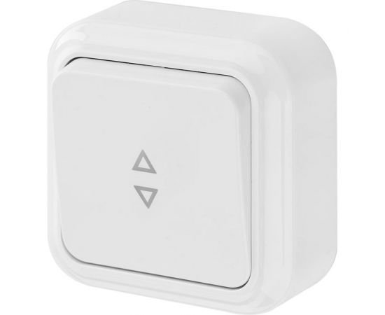 Выключатель Bylectrica 1-клавишный открытая установка, 6А проходной, серия ПРАЛЕСКА, белый, А610-147 