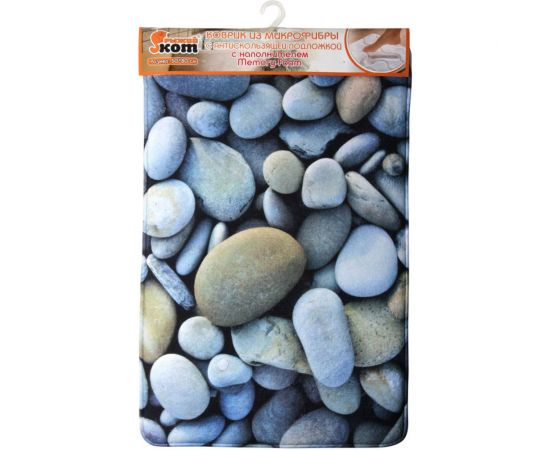 Коврик Рыжий кот из микрофибры 50*80см Mat-Pebbles MF Галька 000875 