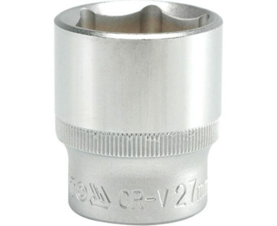 Головка торцевая короткая (27 мм; CrV; 1/2DR) YATO YT-1218 