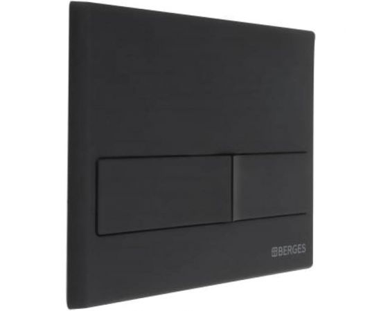 Кнопка для инсталляции BERGES NOVUM L5 Soft Touch черная 040015 