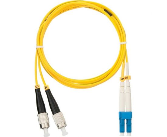 Переходной волоконно-оптический шнур NIKOMAX желтый, 10м NMF-PC2S2C2-FCU-LCU-010 