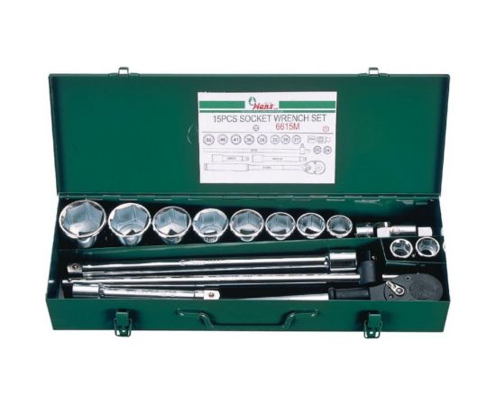 Набор инструментов на 3/4, 15шт Hans 6615M 