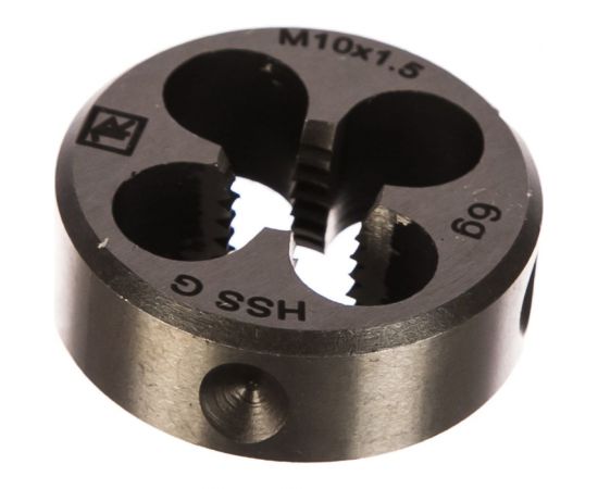 Круглая ручная плашка М10х1.5, HSS, Ф30х11 мм Thorvik D-COMBO MD1015 52837 – изображение 2