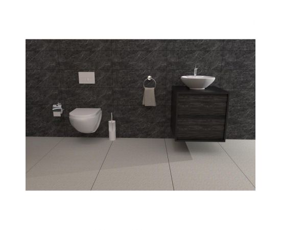 Кнопка для инсталляции BERGES NOVUM L5 Soft Touch черная 040015 – изображение 2