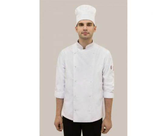 Мужской китель повара Tekca Line Максимо белый, размер 48-50, рост 170-176 2000000116457 – изображение 2