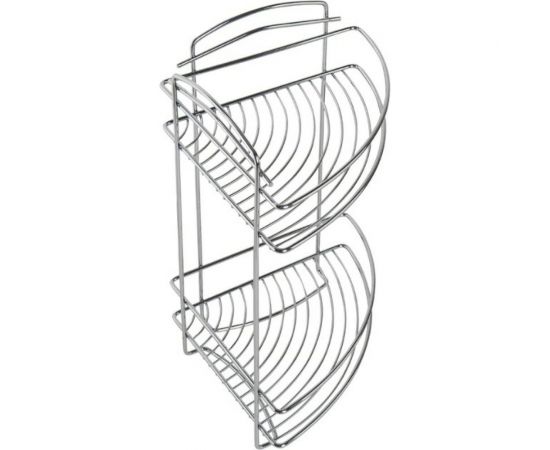 Двухъярусная угловая полка, стальная проволока Milardo 9 MI 209WC20M44 – изображение 3