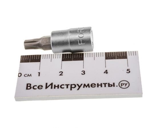 Головка бита 1/4", TORX с отверстием Т-27Н, L=32 мм FORCE 3273227 – изображение 3