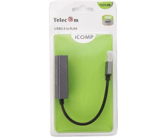 Кабель-переходник Telecom USB 3.0 /Am - LAN RJ-45 Ethernet 1000 Mbps, Aluminum Shell TU312M – изображение 4